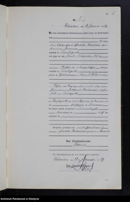 image.from.unit.number "Sterbe-Neben-Register Nr 1 - 113"