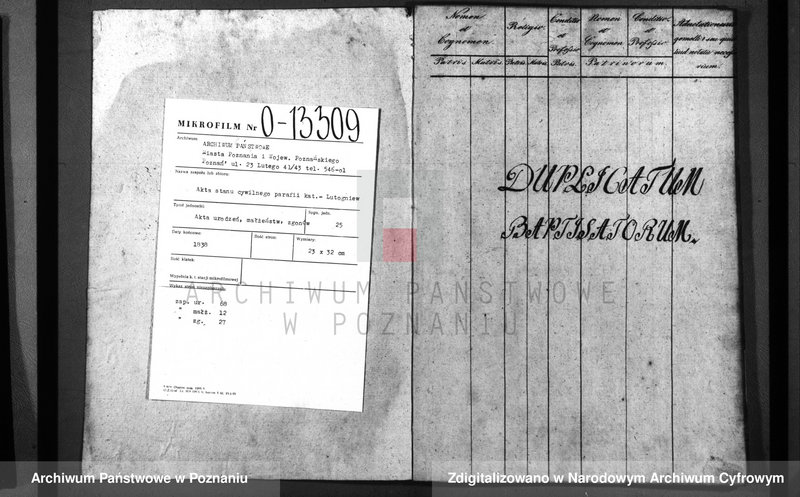 image.from.unit.number "Duplicatum baptisatorum, copulatorum, mortuorum"