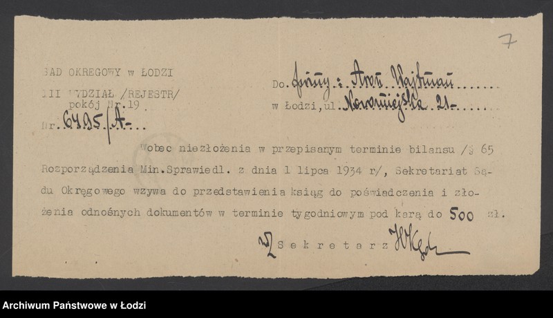 Obraz 9 z jednostki "Aron Wajtman- handel meblami"