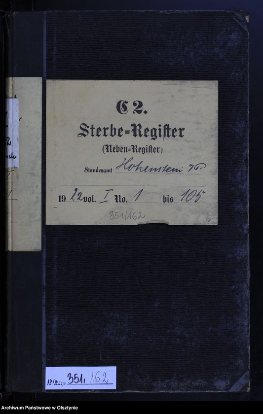 image.from.unit.number "Sterbe-Neben-Register Nr 1 - 105"