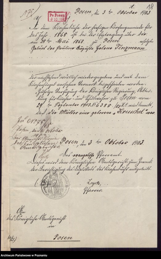 Obraz 14 z jednostki "[Akta urodzeń i chrztów, ślubów, zgonów]"