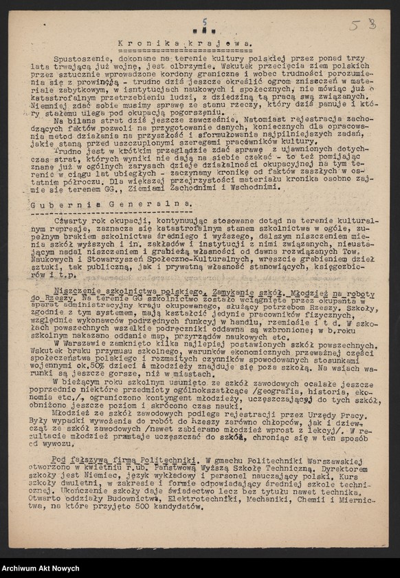 image.from.unit.number "Przegląd Spraw Kultury, Wydawca: Konfederacja Narodu, Warszawa, II-XI.1943 r."