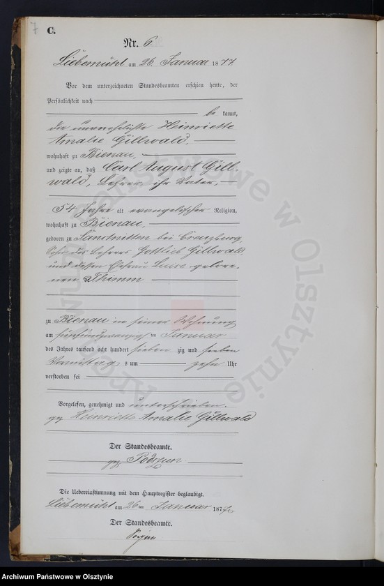 image.from.unit.number "Sterbe-Neben-Register Nr 1 - 101"