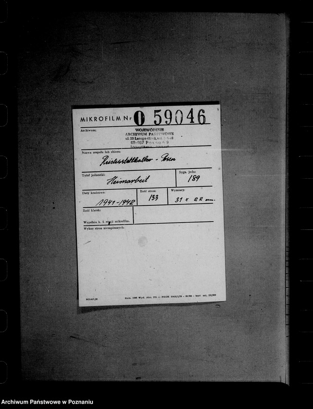 Obraz 2 z jednostki "Heimarbeit"