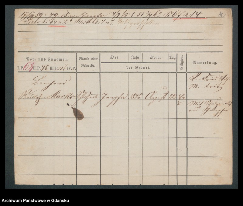 image.from.unit.number "Karty meldunkowe: Marks - Markquardt"