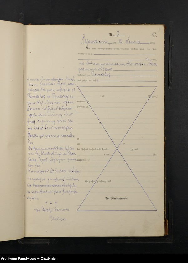 image.from.unit.number "Sterbe-Haupt-Register Nr 1 - 115"