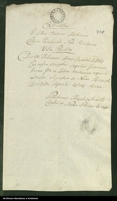 image.from.unit.number "Allegaty do małżeństw parafii Wawrzeńczyce"