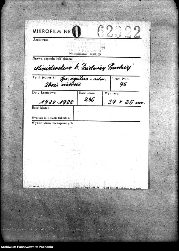 Obraz 2 z jednostki "Sprawy ogólno-administracyjne Zboże siewne"