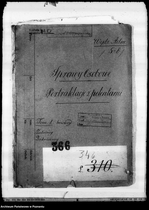 Obraz 4 z jednostki "Sprawy osobowe Pertraktacje z petentami"