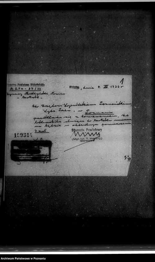 Obraz 6 z jednostki "Zatwierdzenie zakładu przemysłowego tartaku/ Zarząd Dóbr Ign. Mielżyńskiego w Chobienicach powiat wolsztyński"