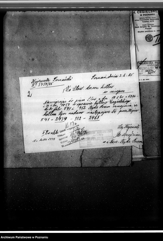 Obraz 6 z jednostki "Wydział Powiatowy w Jarocinie nr woj. kotła 2432"