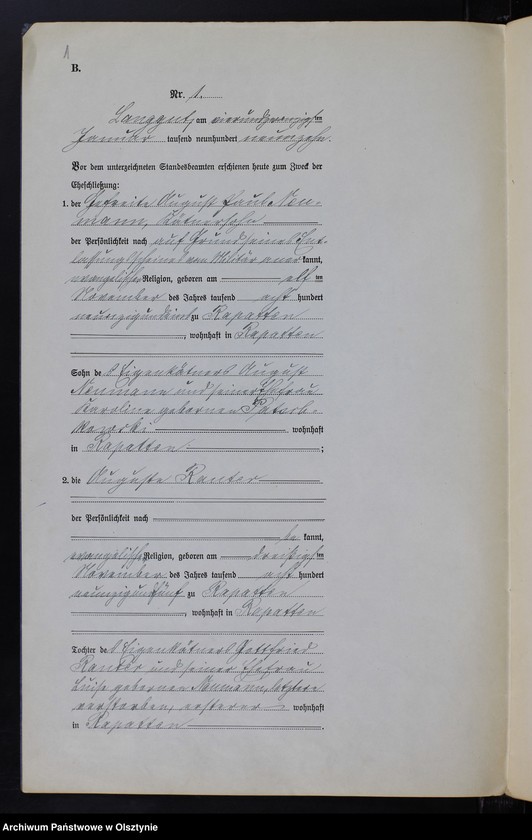 image.from.unit.number "Heirats-Neben-Register Nr 1 - 27"