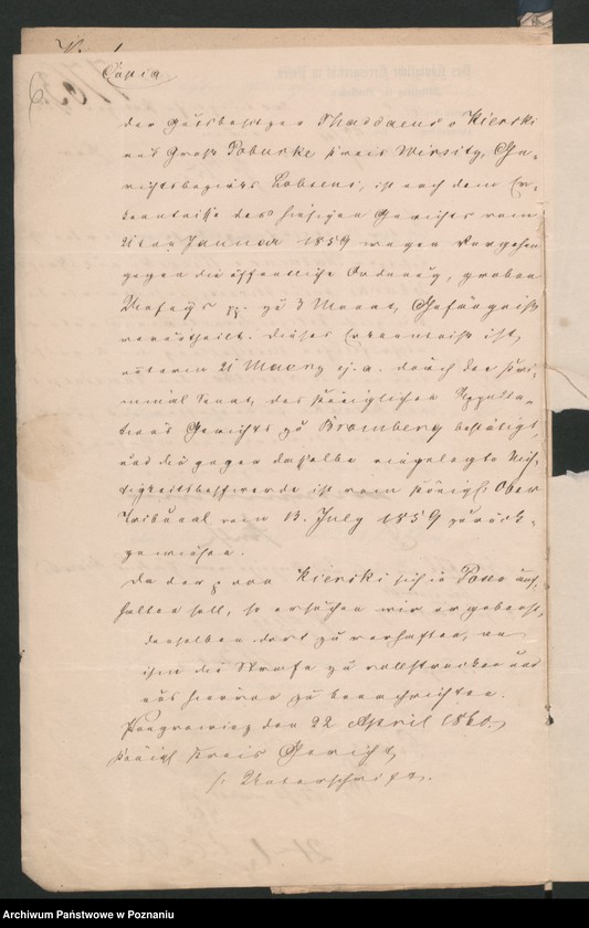 Obraz 9 z jednostki "A. betr. die Familie von Kierski"