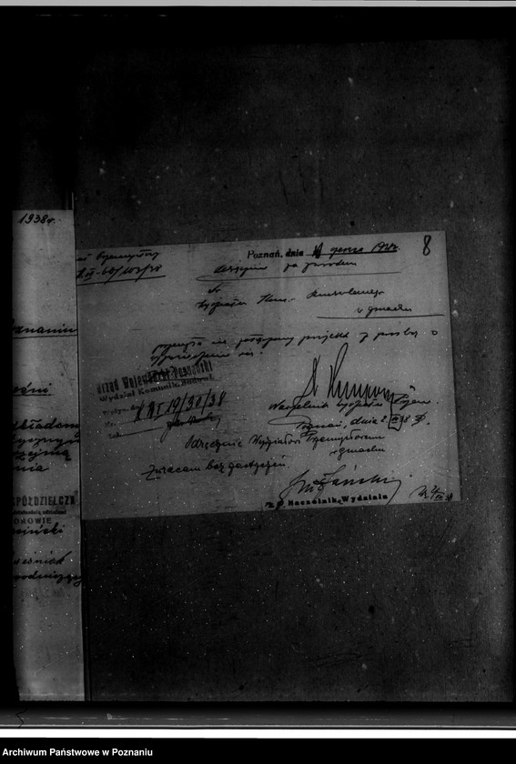 Obraz 12 z jednostki "Zatwierdzenie zakładu przemysłowego /mleczarni spółdzielczej/ w Szemborowie powiat wrzesiński"