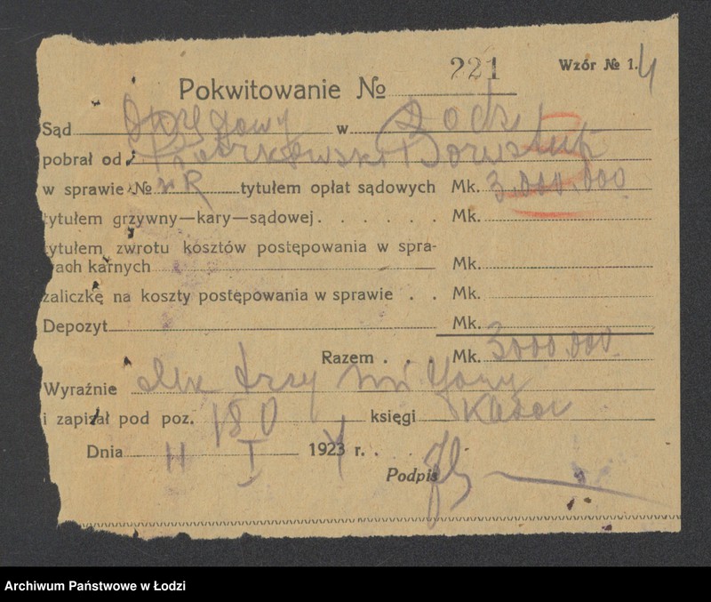 Obraz 6 z jednostki "Piotrkowski, Bornstein i Rzechta – handel surowcami manufakturowymi"