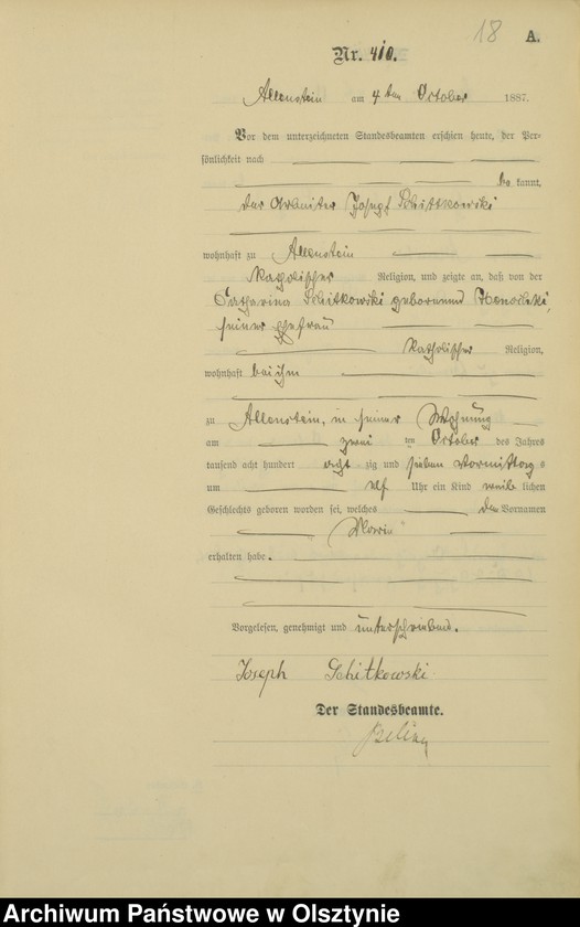 image.from.unit.number "Geburts-Haupt-Register Tom II,Nr 394 -590"