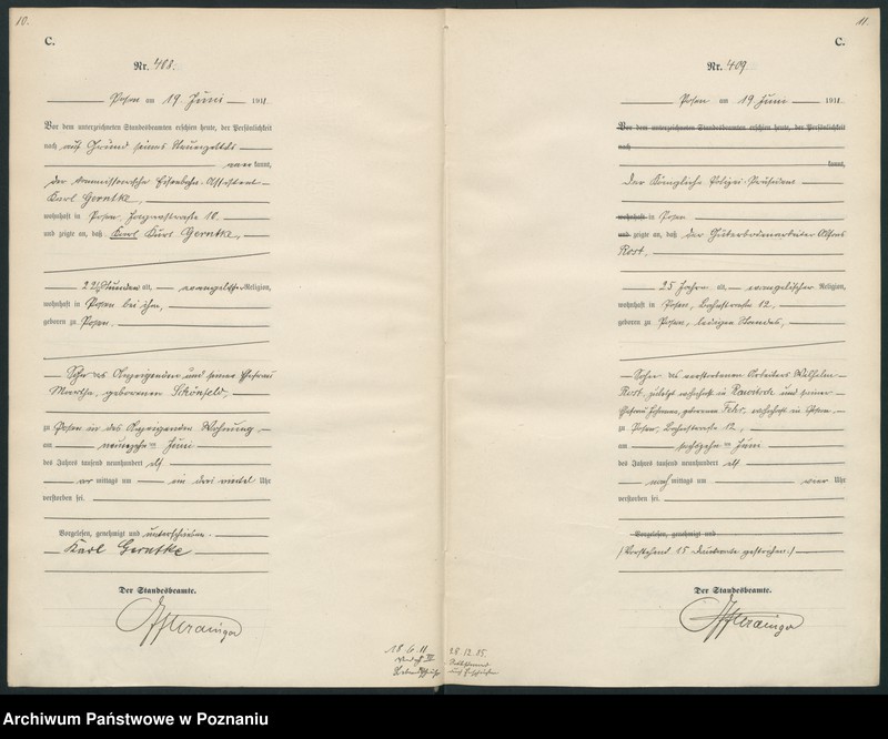 Obraz 8 z jednostki "Księga miejscowa zgonów tom II [Rejestr główny zgonów]"