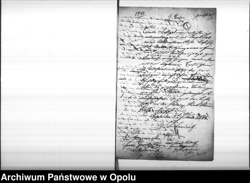 Obraz 5 z jednostki "Acta des Magistrats zu Oppeln betreffend: die Unterstützung der Familien eingezogener Landwehrmänner. de Anno 1848"