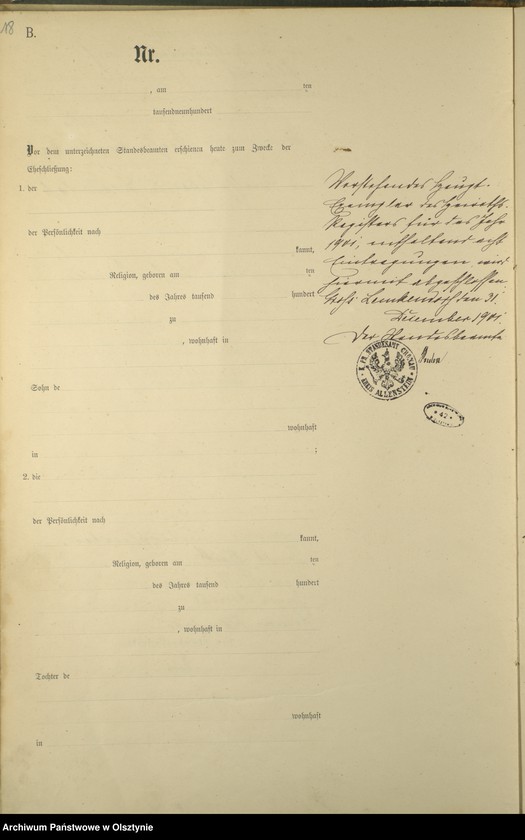 image.from.unit.number "Heiraths-Haupt-Register Nr 1 - 8"