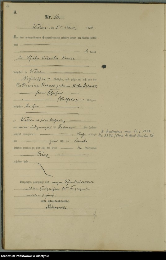 image.from.unit.number "Geburts-Haupt-Register Nr 1 - 74"