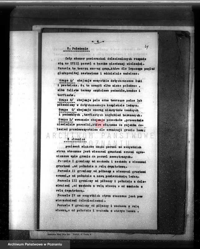 Obraz 8 z jednostki "Dodatkowy plan urządzenia gospodarstwa leśnego dla lasu majętności Grzuszyn powiat szamotulski"