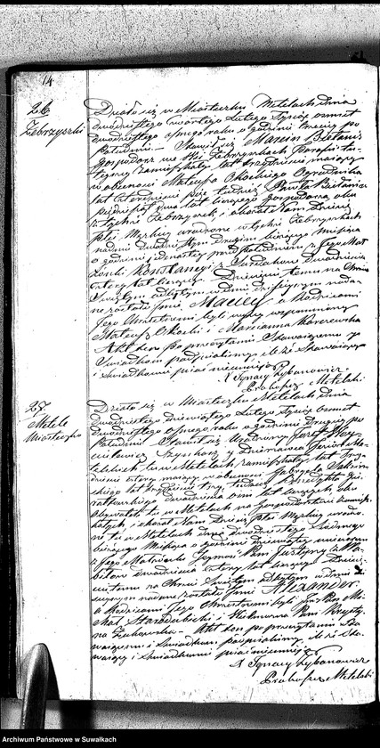 image.from.unit.number "Duplikat Aktów Urodzonych, Zaślubionych Zmarłych Katolików Parafii Metelskiey Roku 1828"