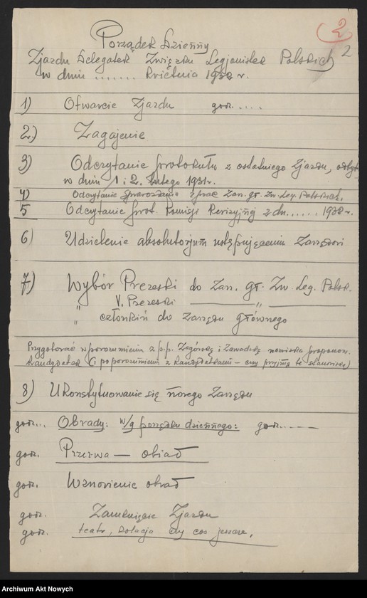 image.from.unit "II Zjazd Delegatek. Protokół z obrad, statut Związku, program obrad, sprawozdanie Zarządu Głównego za lata 1931-1933, sprawozdanie Oddziału Lwowskiego za lata 1931-1933, protokół Komisji Rewizyjnej, odpisy telegramów, listy delegatek, korespondencja."