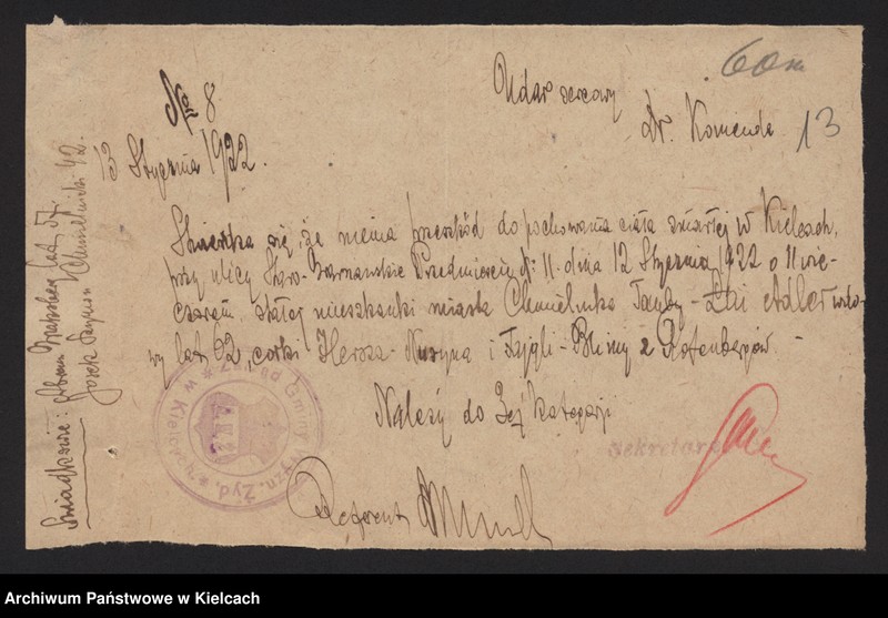 image.from.unit.number "Załączniki do akt zgonu Okręgu Bożniczego Kielce za rok 1922"