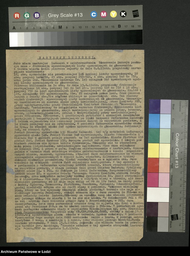 Obraz 2 z jednostki "Referendum Ludowe - sprawozdania [, raporty i wykazy] aktywu wojewódzkiego PPR [oddelegowanego do organizacji powiatowych]"