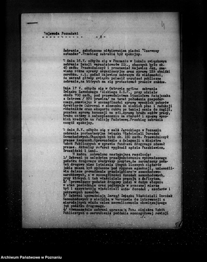 Obraz 8 z jednostki "Sprawozdania okresowe ze stanu bezpieczeństwa za miesiąc maj i czerwiec 1931 r. nr 18-19"