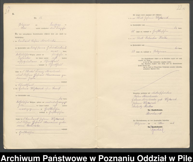 Obraz 14 z jednostki "Księga małżeństw"