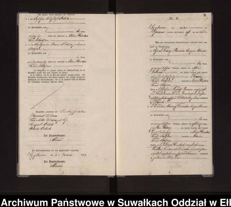 image.from.unit.number "Heiraths-Neben-Register des Preussischen Standes-Amtes Gross Stürlack Kreis Loetzen"