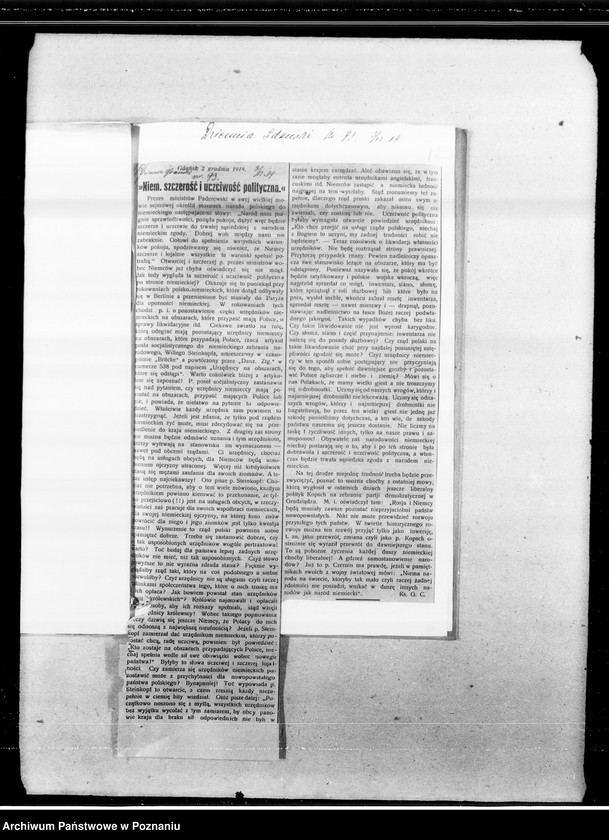 image.from.unit.number "Sprawa wolnego miasta Gdańska [wycinki prasowe z "Dziennika Gdańskiego"]"