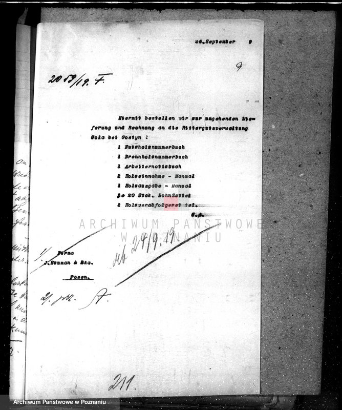 Obraz 12 z jednostki "Majętność leśna Gola w powiecie gostyńskim"