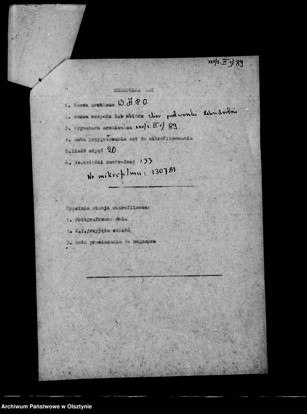 image.from.unit.number "Nachweisung des ausgesäten Sommergetreides in den zur Administration Steinort gehörigen Vorwerken"