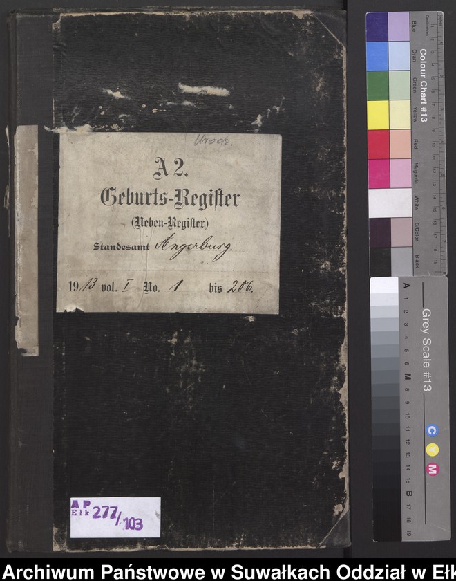 image.from.unit.number "Geburts-Register (Neben-Register) Standesamt Angerburg"
