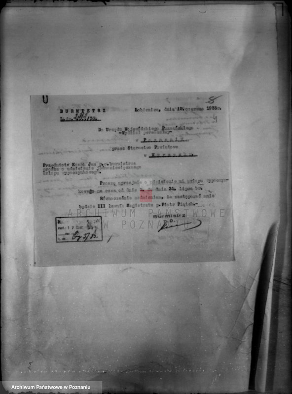 Obraz 8 z jednostki "Miasto Łobżenica /powiat wyrzyski/ członkowie magistratu"