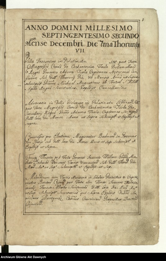 Obraz 5 z kolekcji "Księgi Sigillat Metryki Koronnej111"