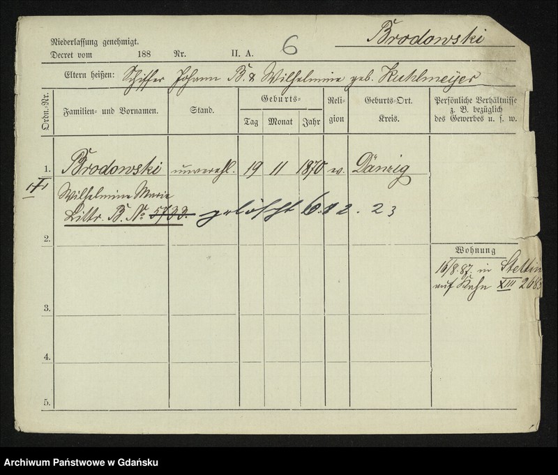 image.from.unit.number "Karty meldunkowe: Brodowska - Broskowsky"