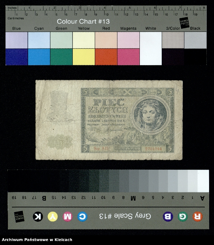 image.from.unit.number "Banknoty polskie z okresu II wojny światowej. Bony i bilety Polskiej Krajowej Kasy Pożyczkowej z okresu I wojny"