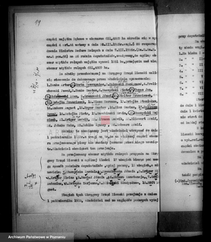 Obraz 18 z jednostki "Rozrachunek z gminą Nakło odnośnie rozparcelowanych obszarów dworskich Trzeciewnica i Koziagóra oraz części majątku Dębowo i Chrząstowo powiatu wyrzyskiego"