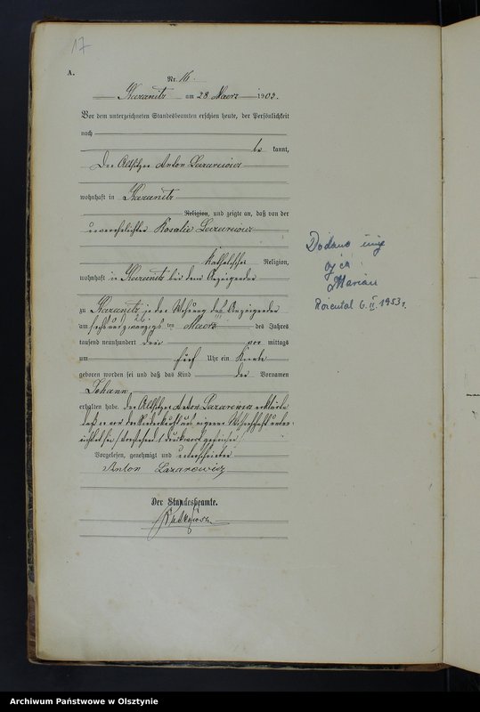 image.from.unit.number "Geburts-Haupt-Register Nr 1 - 80;1 - 98 i 1 - 87"