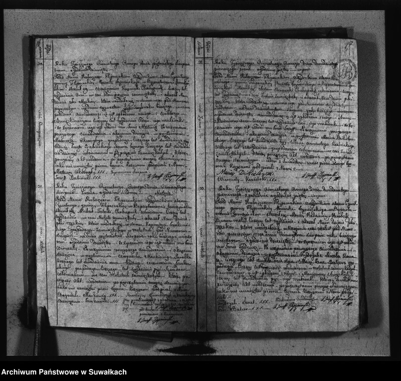 image.from.unit.number "Księgi Aktów Stanu Cywilnego Urodzonych Gminy i Parafij Filipowskiey Powiatu Seynenskiego Departamentu Łomżyńskiego od dnia pierwszego Maja Roku Tysięcznego Osiemsetnego Osmego do ostatniego dnia kwietnia Roku Tysięcznego osiemsetnego dziewiątego."