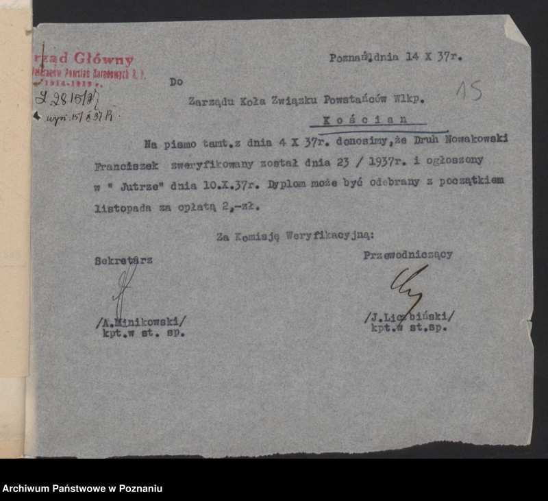 Obraz 20 z jednostki "Korespondencja."