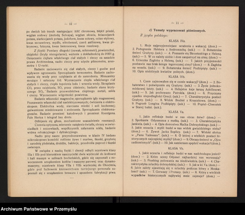 image.from.unit.number "Sprawozdanie Dyrekcji Państw[owego] Gimnazjum im. króla Kazimierza Wielkiego w Bochni za rok szkolny 1929/30"