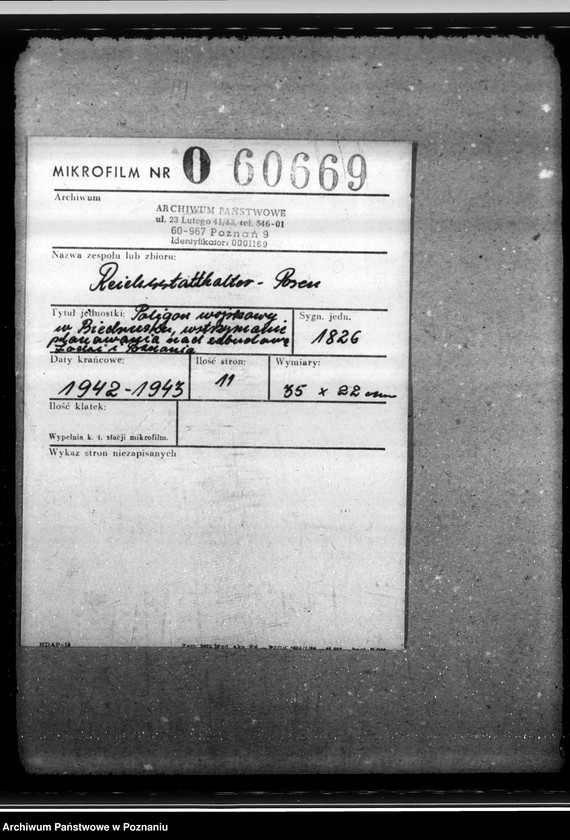 Obraz 2 z jednostki "Poligon wojskowy w Biedrusku, wstrzymanie planowania nad zabudową Łodzi i Poznania"