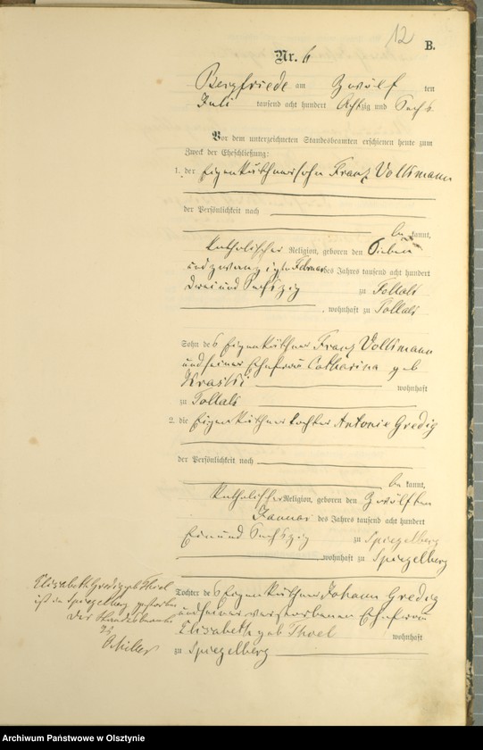 image.from.unit.number "Heiraths-Haupt-Register Nr 1 - 22"