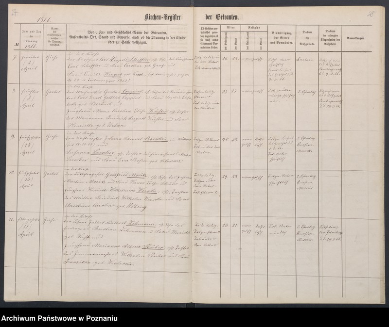 Obraz 17 z jednostki "[Akta urodzeń i chrztów, ślubów, zgonów]"