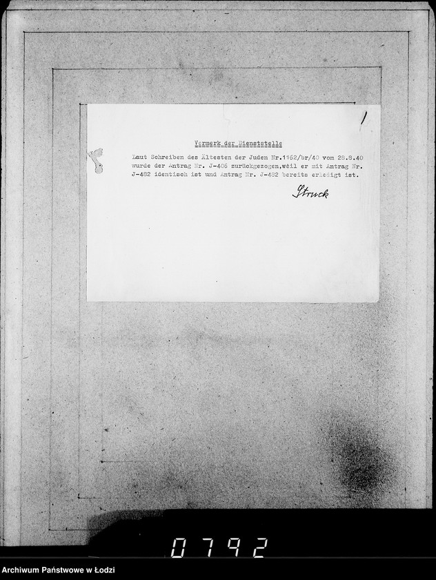 Obraz 5 z jednostki "J[uden] 406-420 [Wnioski Żydów z Getta o zwrot należności za pracę lub towar wzięty na kredyt]"