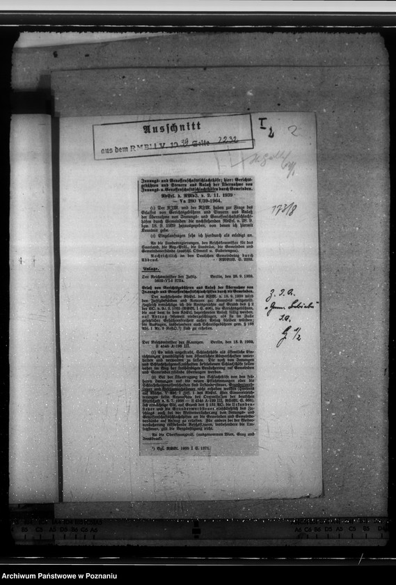 Obraz 6 z jednostki "Schlachthöfe - frische Fleisch. Tuberkulosenschutzanordnung. Wirtschaftliche Unternehmungen im Kreise Schieratz. Krankenhaus zu Gnesen. Ausbau des Schlachthofes Posen."